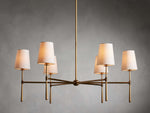 Rhodes Wrapped Linen Round Chandelier