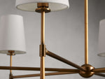 Rhodes Wrapped Linen Round Chandelier