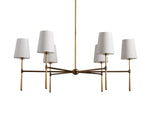 Rhodes Wrapped Linen Round Chandelier