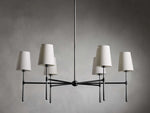 Rhodes Wrapped Linen Round Chandelier