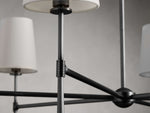 Rhodes Wrapped Linen Round Chandelier
