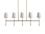 Rhodes Wrapped Linen Linear Chandelier