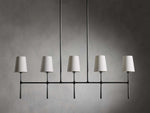 Rhodes Wrapped Linen Linear Chandelier