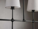 Rhodes Wrapped Linen Linear Chandelier