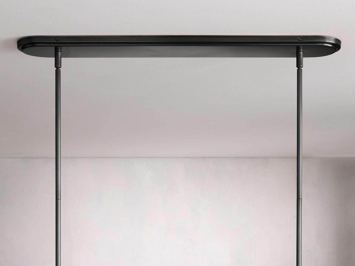 Rhodes Wrapped Linen Linear Chandelier
