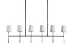 Rhodes Wrapped Linen Linear Chandelier