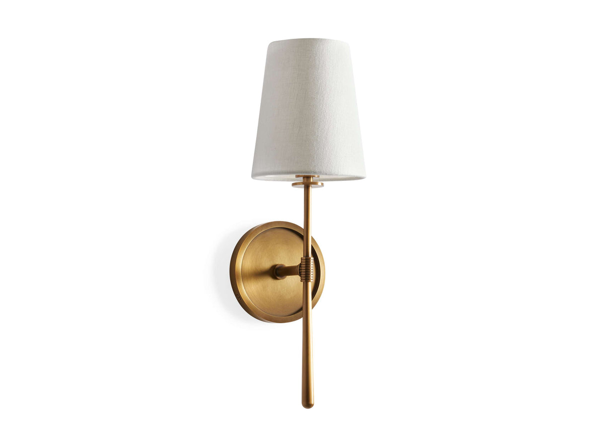 Rhodes Wrapped Linen Wall Sconce