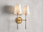 Rhodes Wrapped Linen Wall Sconce