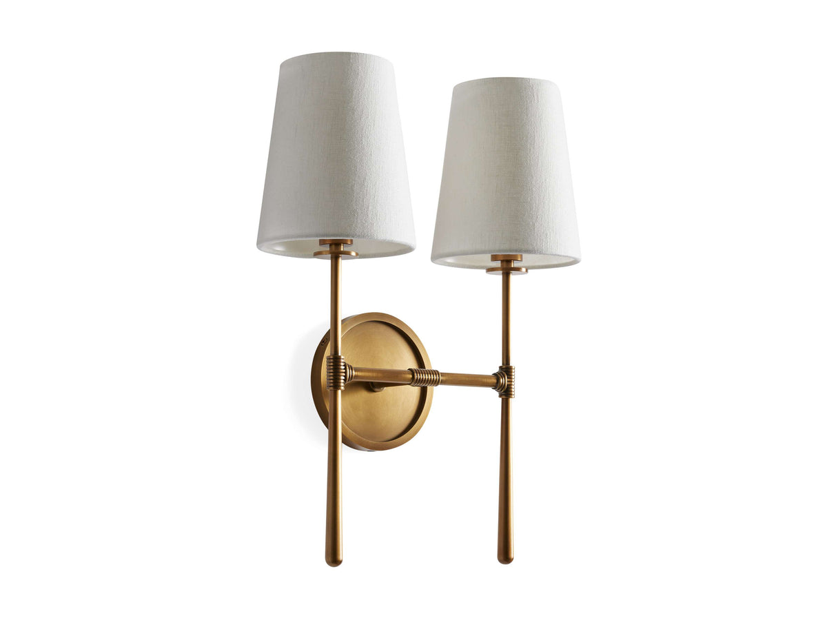 Rhodes Wrapped Linen Wall Sconce