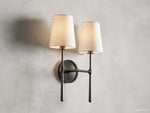 Rhodes Wrapped Linen Wall Sconce
