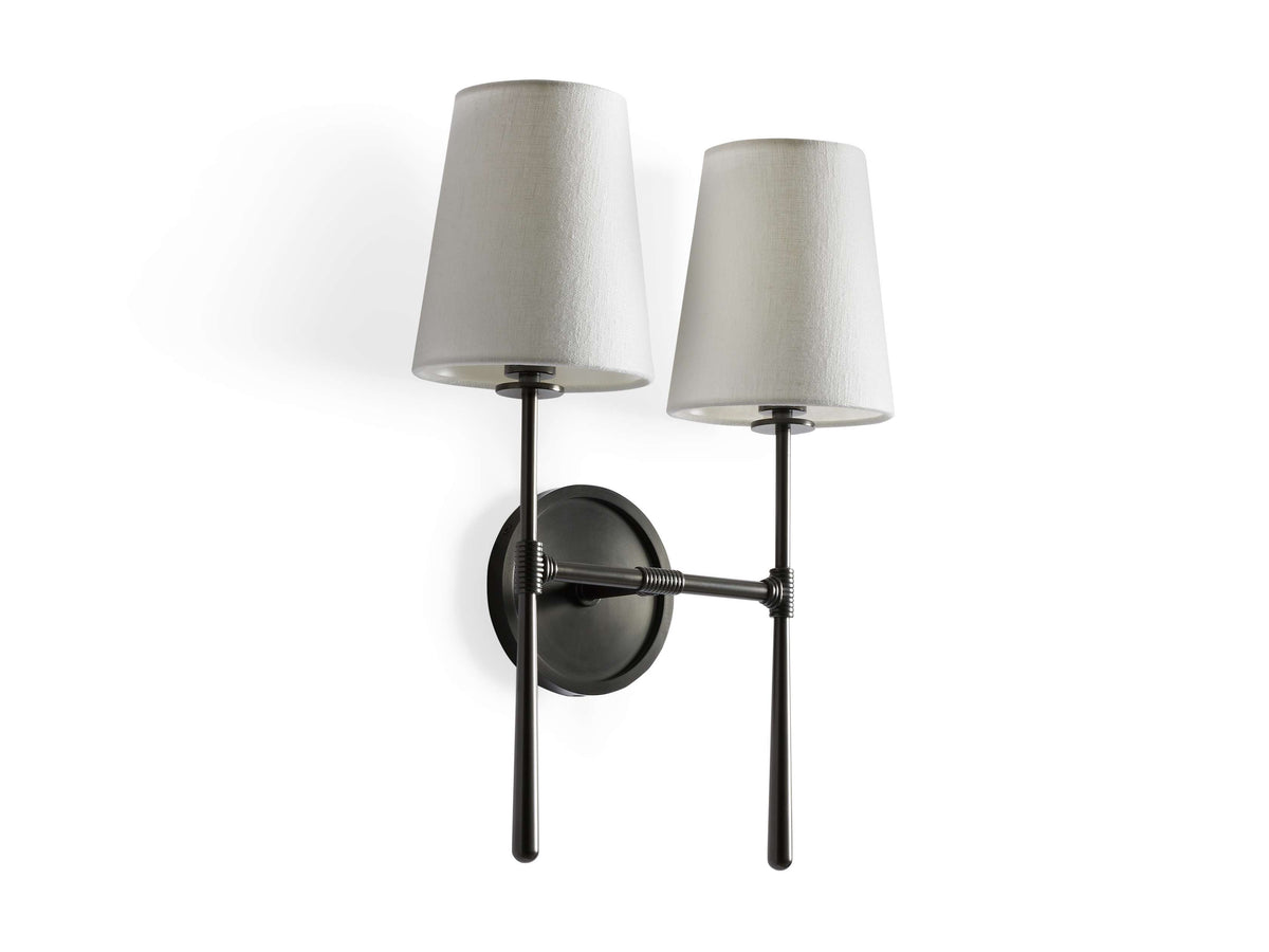 Rhodes Wrapped Linen Wall Sconce