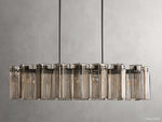 Delsie Grooved Glass Oval Chandelier