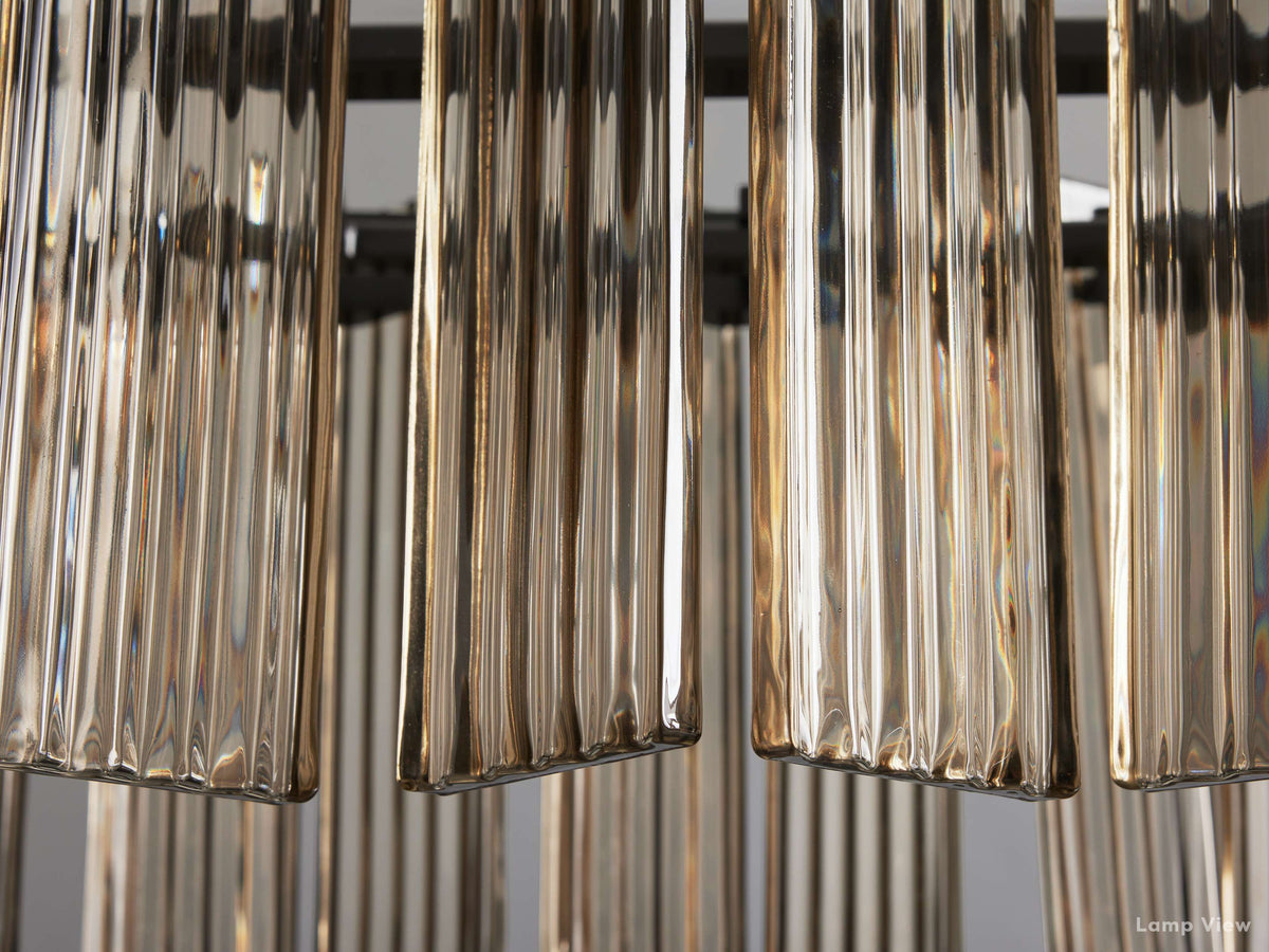 Delsie Fluted Striking Oval Chandelier