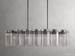 Delsie Grooved Glass Oval Chandelier
