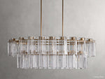 Delsie Fluted Striking Oval Chandelier