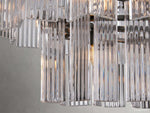 Delsie Grooved Glass Oval Chandelier