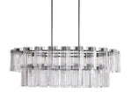 Delsie Glass Oval Chandelier