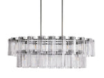 Delsie Fluted Striking Oval Chandelier