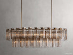 Delsie Grooved Glass Oval Chandelier