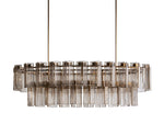 Delsie Glass Oval Chandelier