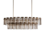 Delsie Fluted Striking Oval Chandelier