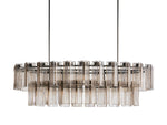 Delsie Fluted Striking Oval Chandelier