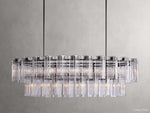 Delsie Grooved Glass Oval Chandelier