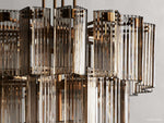 Delsie Grooved Glass Round Chandelier