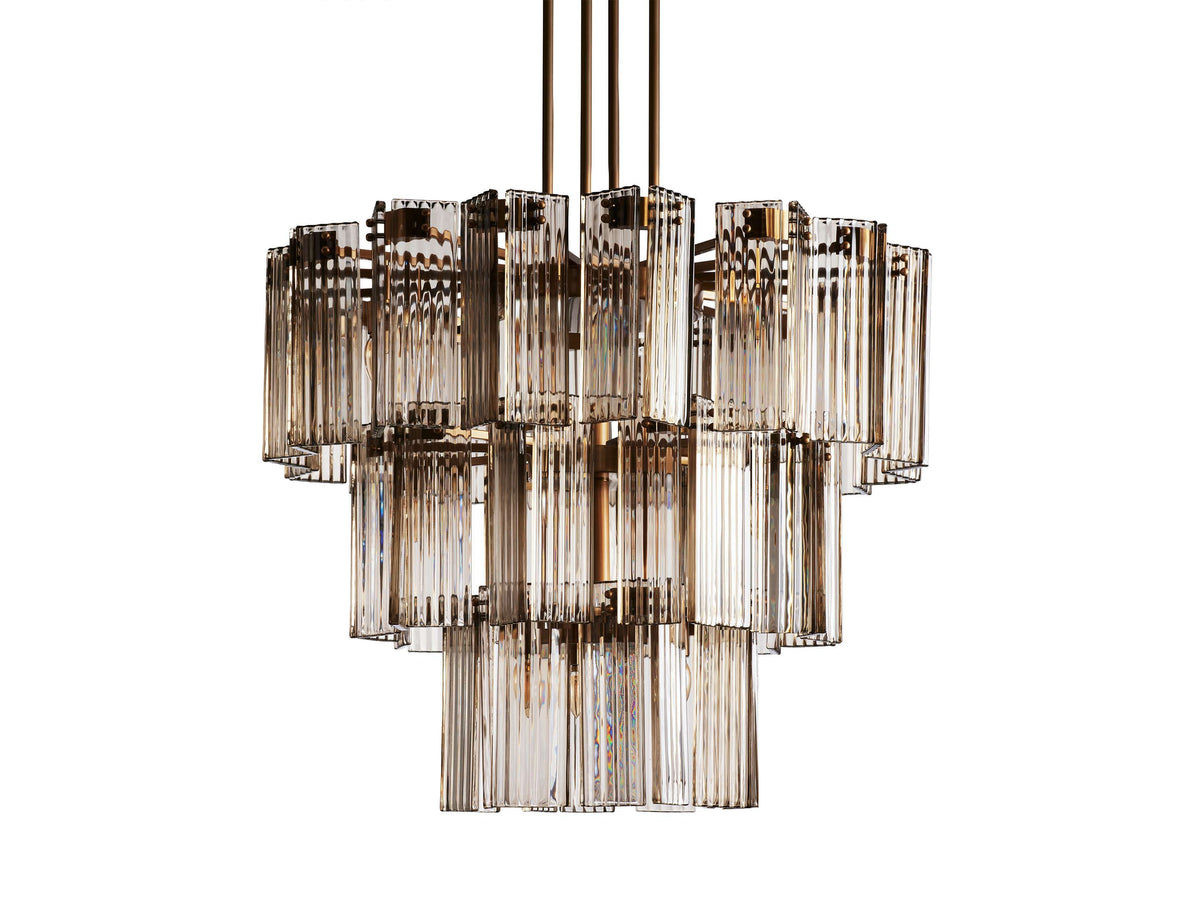 Delsie Fluted Striking Round Chandelier
