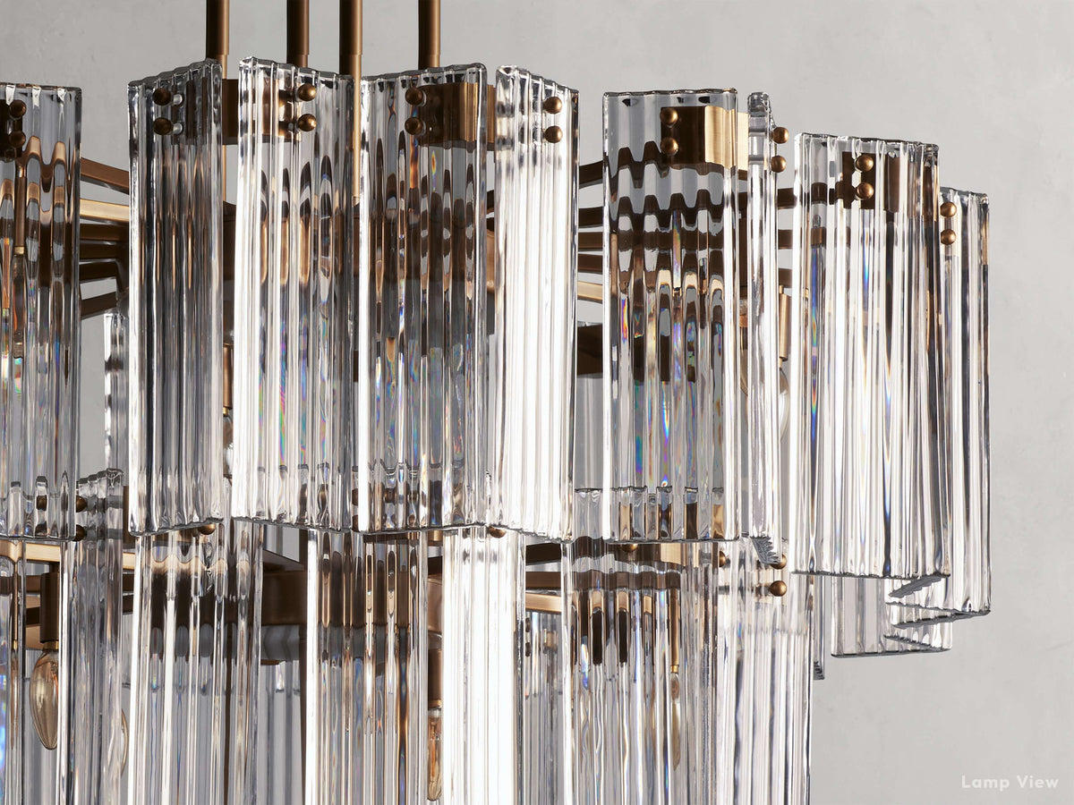 Delsie Fluted Striking Round Chandelier