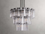 Delsie Grooved Glass Round Chandelier