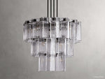 Delsie Grooved Glass Round Chandelier