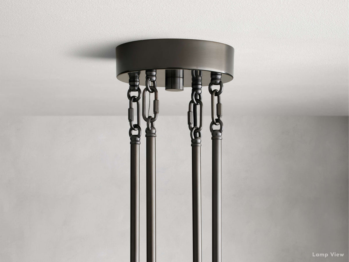 Delsie Fluted Striking Round Chandelier