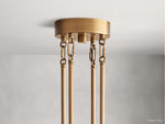 Delsie Grooved Glass Round Chandelier