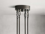 Delsie Grooved Glass Round Chandelier