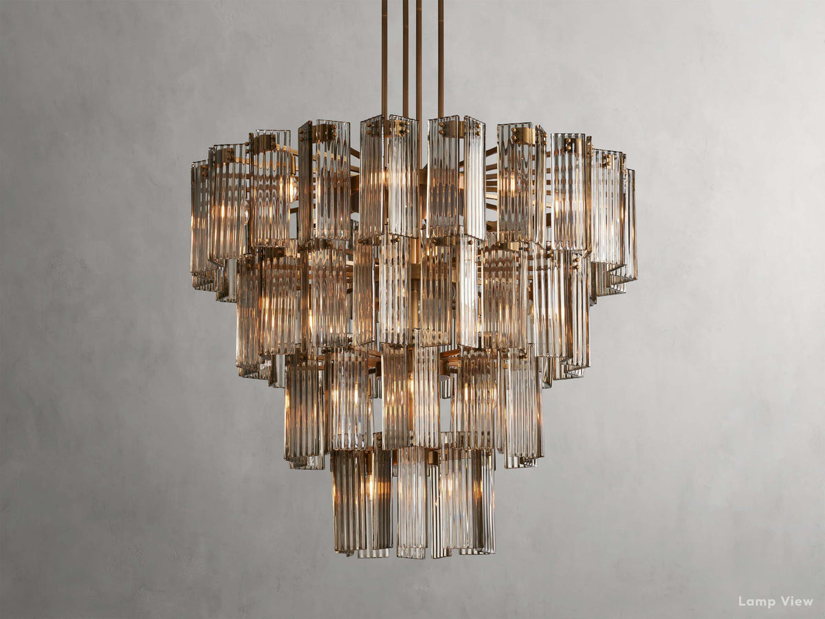 Delsie Fluted Striking Round Chandelier