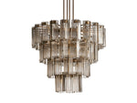 Delsie Grooved Glass Round Chandelier