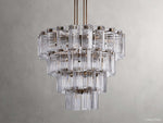 Delsie Grooved Glass Round Chandelier
