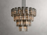 Delsie Grooved Glass Round Chandelier