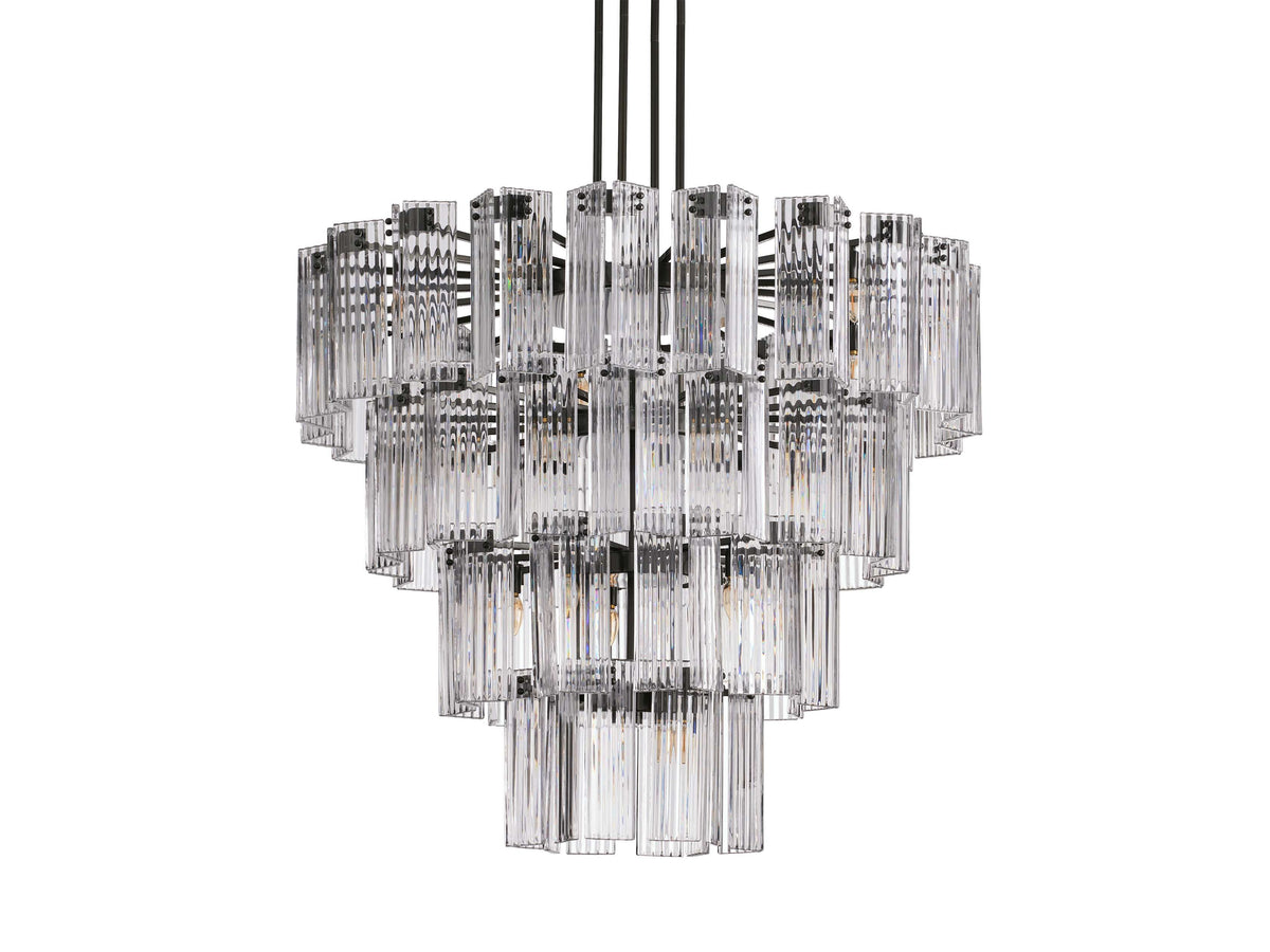 Delsie Fluted Striking Round Chandelier