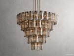 Delsie Grooved Glass Round Chandelier