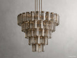 Delsie Grooved Glass Round Chandelier