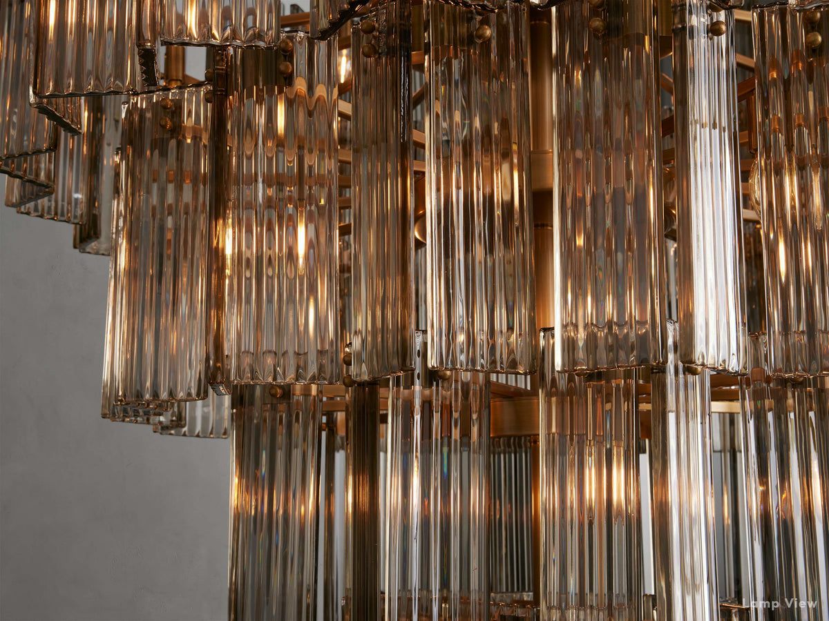 Delsie Fluted Striking Round Chandelier
