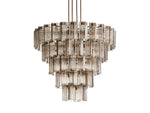 Delsie Grooved Glass Round Chandelier
