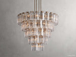 Delsie Grooved Glass Round Chandelier