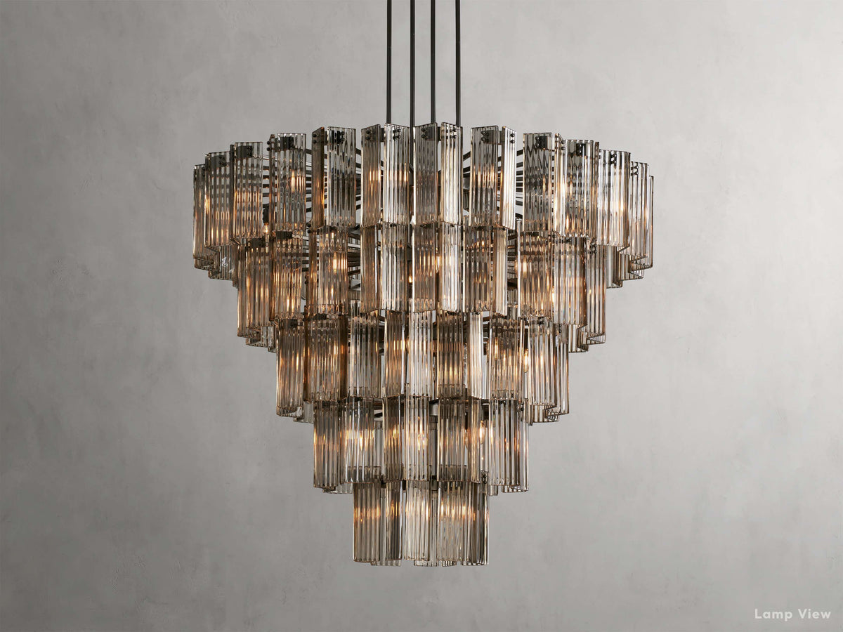 Delsie Fluted Striking Round Chandelier