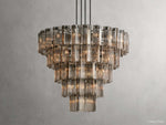 Delsie Grooved Glass Round Chandelier