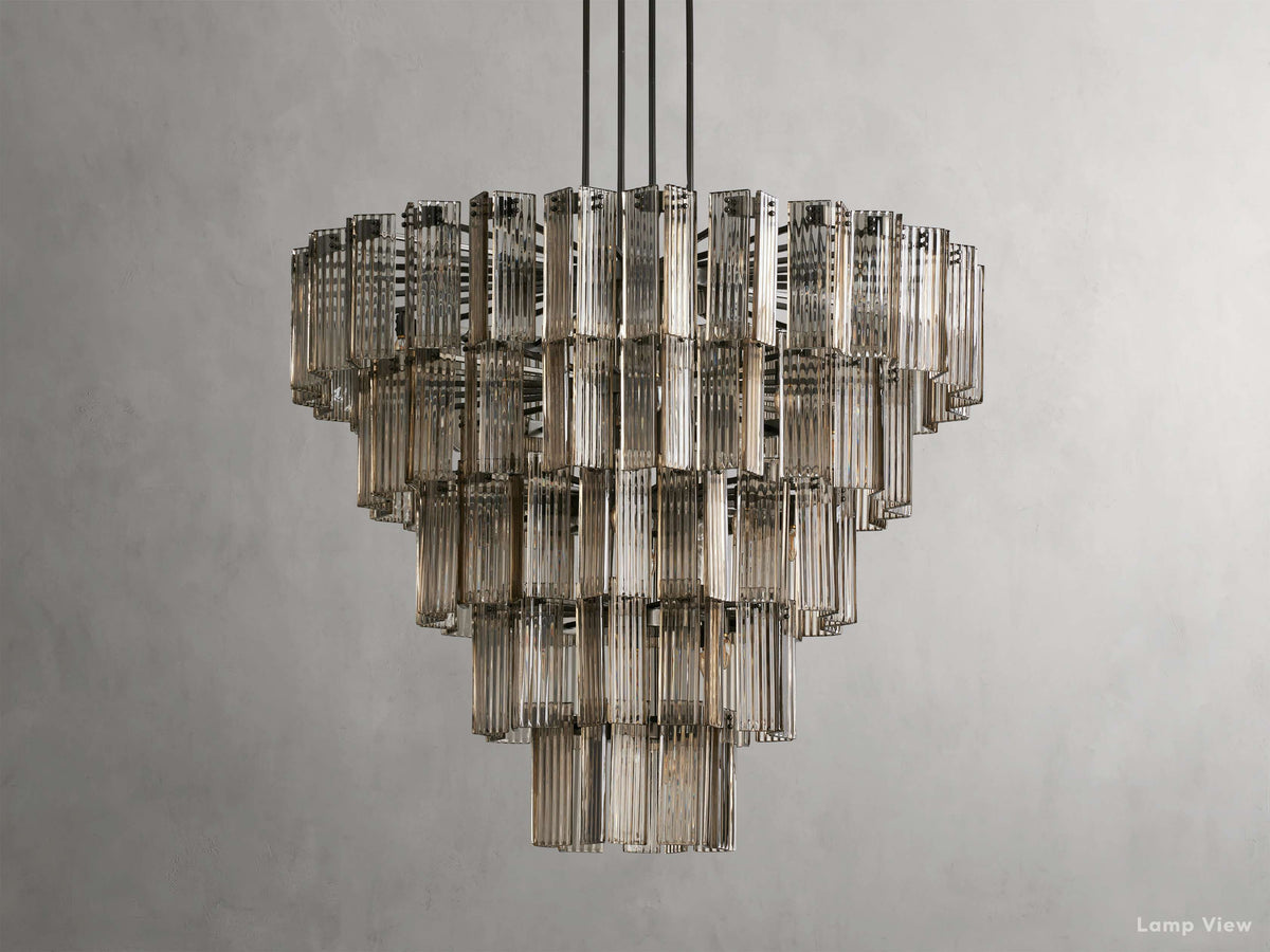 Delsie Fluted Striking Round Chandelier