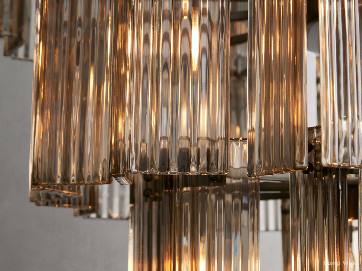 Delsie Fluted Striking Round Chandelier