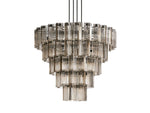 Delsie Grooved Glass Round Chandelier